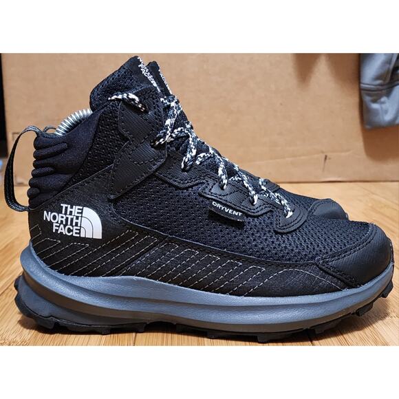 The North Face NF0A7W5V Kids’ Sz 1 Fastpack Hiker Trail Waterproof Boots - Black - Picture 2 of 10